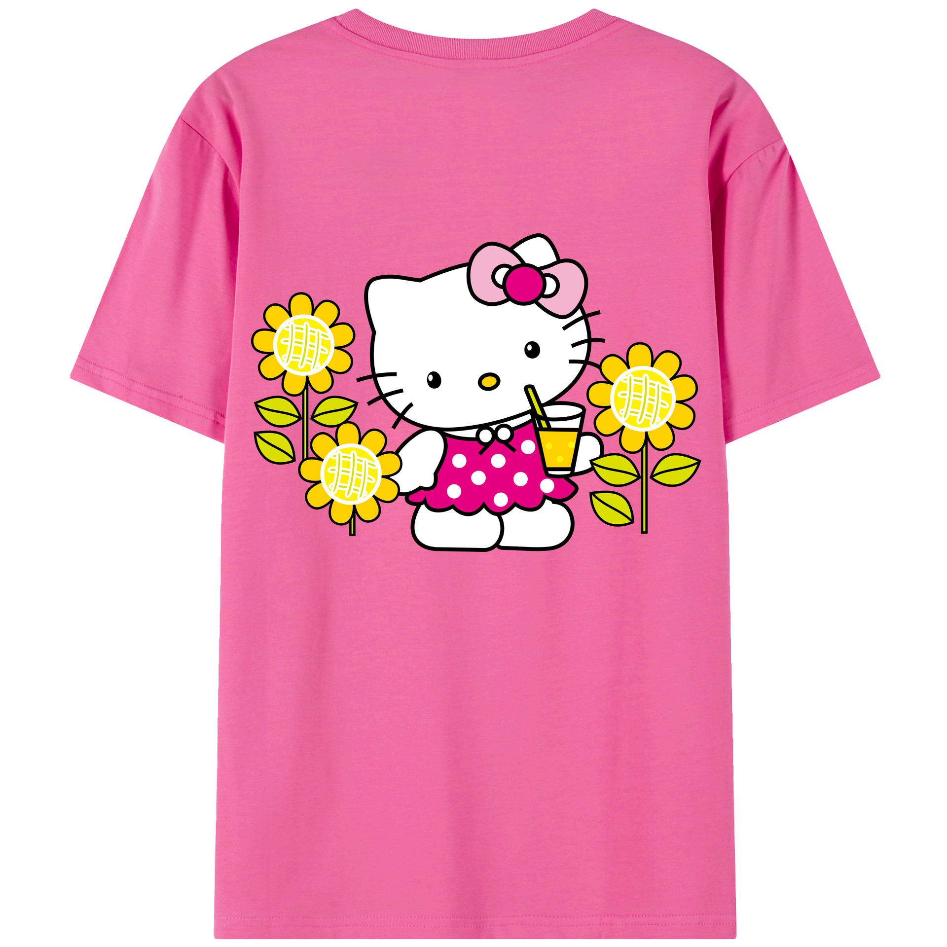 （画像用） Hello Kitty ハローキティ レディース半袖Tシャツ(バックプリント)